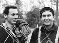 Lionel Terray (à droite) à Freyr Lionel Terray (à droite) à Freyr